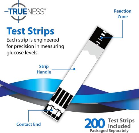 TRUENESS Blood Glucose Test Strips 100ct + 100 Lancets in Saudi Arabia