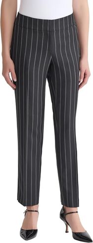 Kasper Women's Flat Frant Pinstripe Slim Pant in Saudi Arabia