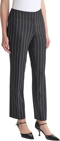 Kasper Women's Flat Frant Pinstripe Slim Pant in Saudi Arabia