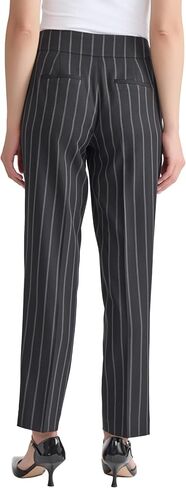 Kasper Women's Flat Frant Pinstripe Slim Pant in Saudi Arabia