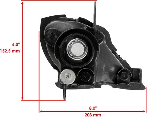 Powersports Replacement Parts for Left And Right HeadLight Housing Frame For Yamaha Raptor 700R YFM700R 2006-2020 Mod-C33C-58579 in Saudi Arabia