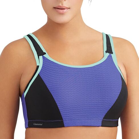 Glamorise Women's Full Figure Adjustable Wonderwire Sports Bra #9166 in Saudi Arabia