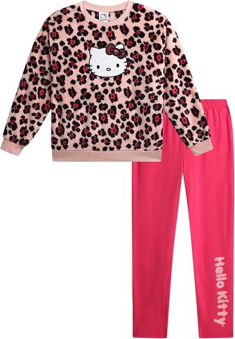 Hello Kitty Girls Sweater Set - 2 Piece Outfit with Soft Crewneck Sweater and Legging Pants Set for Girls (Sizes: 2T-12) in Saudi Arabia