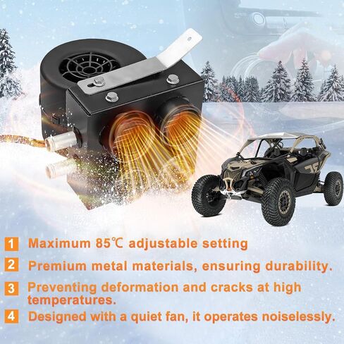 مجموعة سخان الكابينة مع ضبابي مناسبة لـ Can-Am Maverick X3 2017-2025 ، OE SSHK609-00 ، SSHK60900 in Saudi Arabia