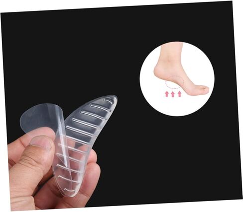 تدعم قوس هلام شفاف النعال للنساء منصات التدليك غير المتزلج للتصحيح لتصحيح اللصق الذاتي للراحة والراحة in Kuwait