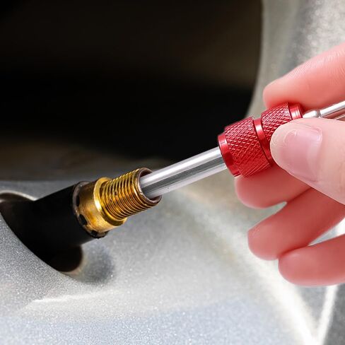 1PCS صمام السيارة CORE CORE Auto Tyro إطار مزدوج رأس المفك الألومنيوم سبيكة تكييف الهواء أدوات التفكيك in Saudi Arabia