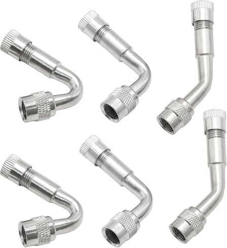 Stainless Steel Dually Valve Stem Extension Kit - Includes 4 Dual Tire Valve Extensions & 6 Valve Extender Adaptors (7.1 & 11.8 Inch) for Most Cars Trucks RVs in Saudi Arabia