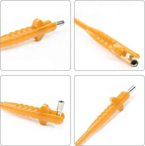 Car Tyre Valve STEM STER ، NO SCRAND AUTO VALVE STEM REMOVER & Installer CORE TOOL ، إكسسوارات أداة إصلاح صمام الإطارات ، Universal for SUV Motorcycle Truck (RED) in Saudi Arabia