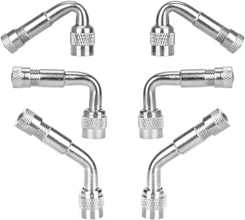 موسع صمام الإطارات الإطارات Besulen ، 6pcs 45 90 135 درجة من النحاس النحاس ، محول ملحقات الجذعية ، إكسسوارات صيانة السيارات ، عالمي للدراجات ، الدراجات النارية ، المقطورات (الذهب) in Kuwait