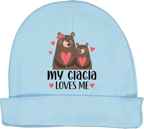 inktastic My GiaGia Loves Me Grandkids Bear Baby Beanie Hat in Saudi Arabia