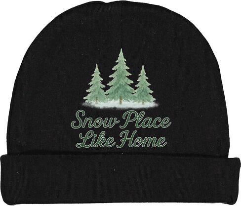 مكان ثلج inktastic مثل Home Winter Trees Baby Beanie Hat in Saudi Arabia