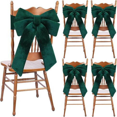 Janinka Set of 4 Halloween Chair Sashes Bows Covers Large Bat Shaped Bows Seat Covers for Chair Halloween Living Room Kitchen Bedroom Holiday Spooky Party Decorations(18.5 x 40 Inch) in Saudi Arabia
