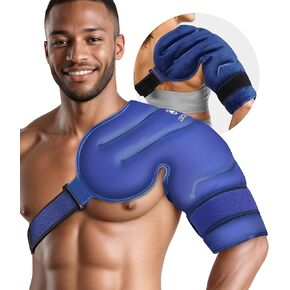 CooCoCo 21'' XXXL Ice Pack for Knee Pain Relief, Reusable Gel Ice Wrap for Injuries, Swelling, Knee Replacement Surgery, Flexible Cold Compress Therapy for Meniscus Tear, ACL, MCL, and Arthritis in Kuwait