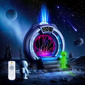 Space Star Galaxy Night Light Aurora Projector,Christmas LED Plasma Light/Clock,Child Bedroom,White Noise/Bluetooth Speaker/Adults/Kids' Room Decor Lamps,Christmas/Birthday Gift(Blue) in Saudi Arabia