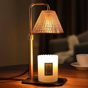 Candle Warmer Lamp with Timer Dimmer - Birthday Gifts for Women Mom House Warming Gift New Home Room Decor, Adjustable Height Wax Melt Warmer Lamp for Scented Jar Candles with 2 Bulbs in Saudi Arabia