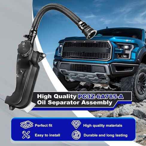 PC3Z-6A785-A مجموعة فاصل زيت الهواء متوافق مع FORD F250 F350 Super Duty 2023-2024 أو 2011-2022 + 6.7L Powerstroke Diesel-PCV CCV VANT VALVE DACRANT in Kuwait