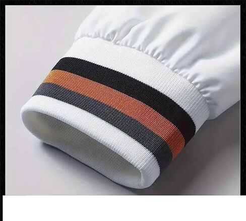 Men's Solid Color Casual Jacket Thin Long-Sleeved Sports Coat Full Zip Baseball Jacket in Saudi Arabia
