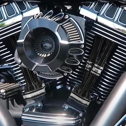 HDBUBALUS دراجة نارية للدراجة النارية تغطية كتلة رافعة ملائمة لهارلي M8 Touring 17-23 Softail 18-23 (أبيض وأبيض) in Kuwait