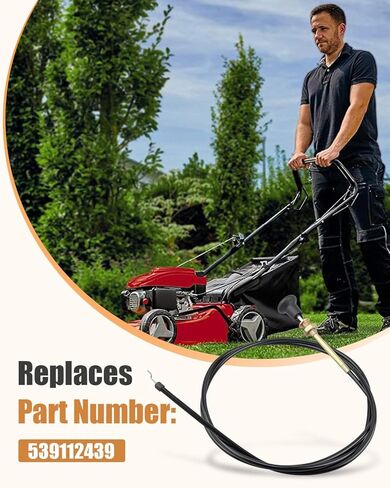 539112439 خنق كابل الملاءمة لـ Husqvarna EZ 4216 HO ez 4217 KAA EZ 4819 KAA EZ 4822 BI EZ 4824 BI MZ 52-967602901-00 ، MZ 52-96660000100 539130209 in Kuwait