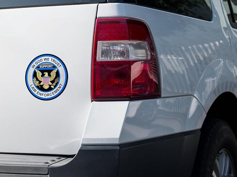 Law Enforcement Sticker 5x5 Inches - Strong Adhesive Waterproof Police Stickers - Does not Fade, Used for Car, Laptop, Truck, Water Bottle, Helmet, RV (Law Enforcement Sticker) in Saudi Arabia