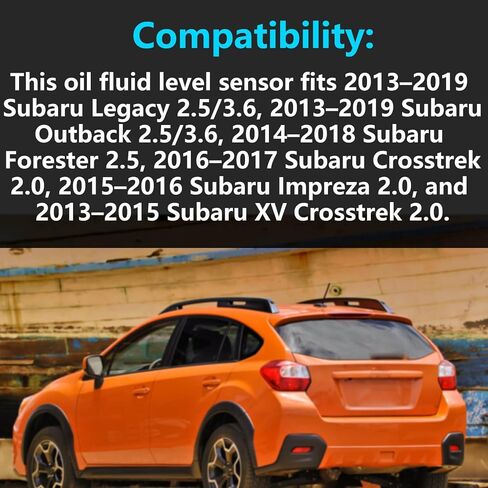 مستشعر مستوى زيت المحرك مع خرطوم - متوافق مع Subaru Legacy ، Outback ، Forester ، Crosstrek ، Impreza - يحل محل 11136AA111 ، 11136AA110 in Saudi Arabia
