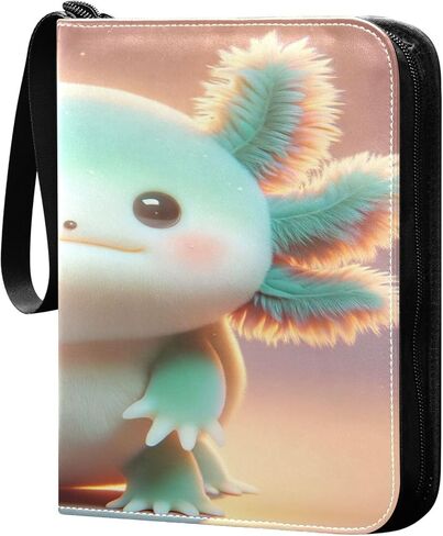 Cute Capybara Water Fruit Trading Card Binder for Cards, Card Album 4-Pockets for 400 Cards with Removable Sleeves PU Baseball Card Holder Football Sports Card Collection in Saudi Arabia