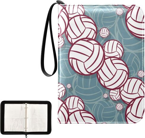 Cute Capybara Water Fruit Trading Card Binder for Cards, Card Album 4-Pockets for 400 Cards with Removable Sleeves PU Baseball Card Holder Football Sports Card Collection in Saudi Arabia