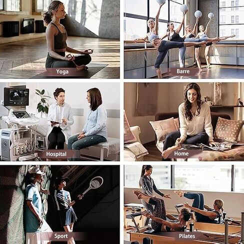 Pilates Socks with Grips for Women, Non Slip Grip Socks with Straps, Grippy Sock for Yoga Workout Barre Size 5.5-11 in Saudi Arabia