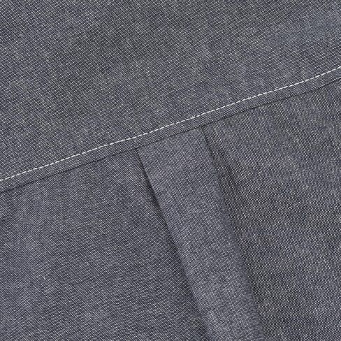 Spring&Gege Boys' Long Sleeve Chambray Shirt Casual Cotton Woven Button Down Shirt with Two Pockets in Saudi Arabia