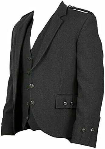 رمادي الرجل الرمادي 100 ٪ تويد الصوف الاسكتلندي Argyll Argyle kilt stack in Saudi Arabia