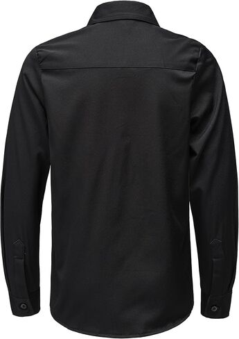 Boys Stretch Mulit-Use Dress Shirts Wrinkle Free Long Sleeve Button Down Shirts Formal Wedding Prom Shirts in Kuwait