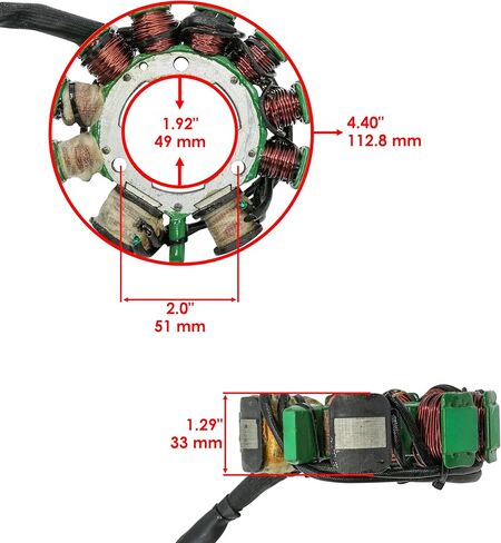 Caltric Stator Compatible With Arctic Cat Zr 500 580 600 Efi Le Zr500 Zr580 Zr600 in Kuwait