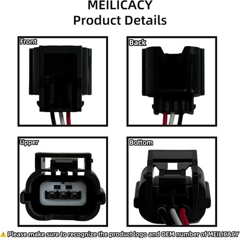 Front Parking Park Distance Sensor Connector Compatible with Nissan Altima Maxima Armada GT-R Murano Rogue 2016-2018 for Infiniti Q50 Q60 Q70 Pigtail Plug Wiring 28438-5ZA5B in Saudi Arabia