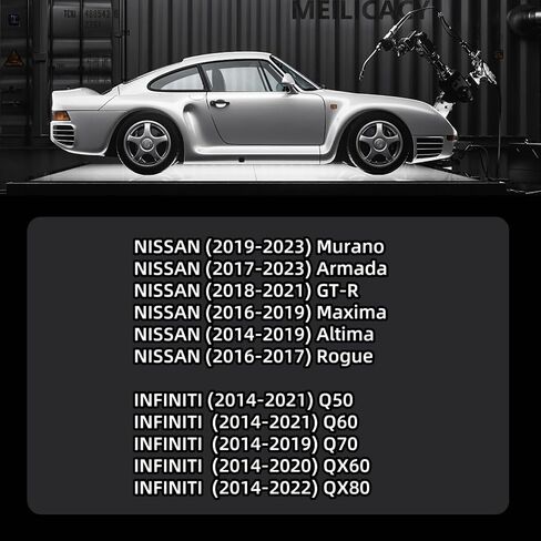 Front Parking Park Distance Sensor Connector Compatible with Nissan Altima Maxima Armada GT-R Murano Rogue 2016-2018 for Infiniti Q50 Q60 Q70 Pigtail Plug Wiring 28438-5ZA5B in Saudi Arabia