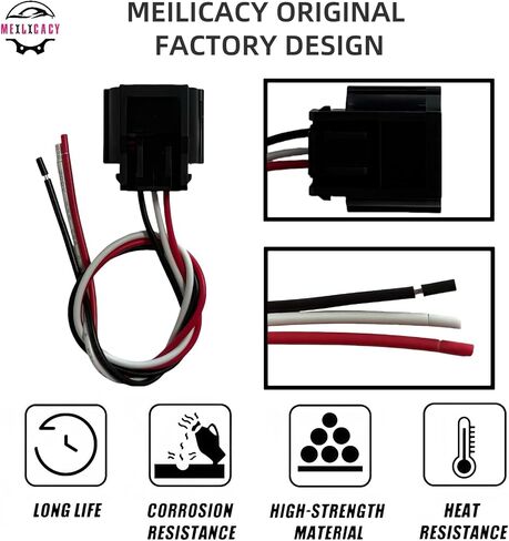 Front Parking Park Distance Sensor Connector Compatible with Nissan Altima Maxima Armada GT-R Murano Rogue 2016-2018 for Infiniti Q50 Q60 Q70 Pigtail Plug Wiring 28438-5ZA5B in Saudi Arabia