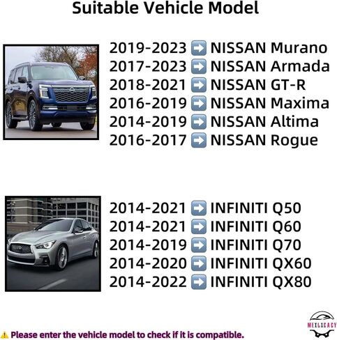 Front Parking Park Distance Sensor Connector Compatible with Nissan Altima Maxima Armada GT-R Murano Rogue 2016-2018 for Infiniti Q50 Q60 Q70 Pigtail Plug Wiring 28438-5ZA5B in Saudi Arabia