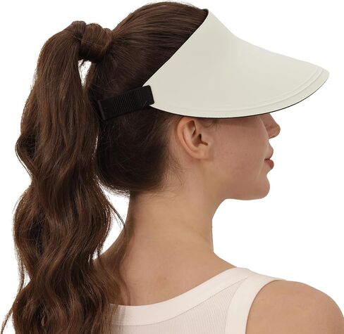 Wooh Sun Visor Hat للنساء والرجال ، حافة واسعة يديرون أقنعة للنساء ، وقبعات حماية من الشمس للغولف والرياضة والهواء الطلق in Kuwait