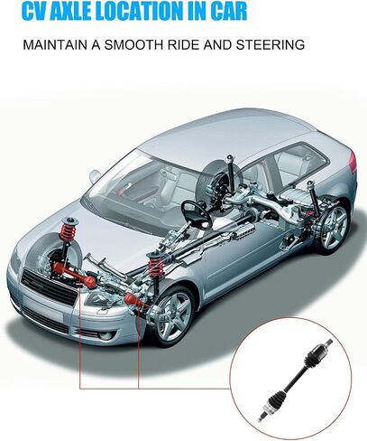 66-3829 Pair (1) Front CV Axle Shaft Assembly (2.4L ONLY) For Hyundai Sonata 2015 2016 2017 2018 2019，For Kia Optima 2016 2017 2018 2019 2020 Gas, Front Left Driver Side, 49500C2210 60-3829 in Saudi Arabia