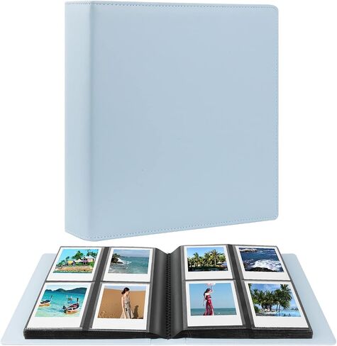 192 جيوب ألبوم صور كبير لـ Polaroid I-Type/600/SX-70 صور فورية ، 3.5x4.25 كتاب مصور يناسب Fujifilm Instax Wide 400/300 (Pink) in Saudi Arabia