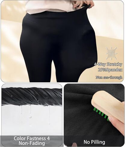 LALAGEN Plus Size Leggings for Women with Pockets-High Waisted Compression Tummy Control Workout Gym 7/8 Length Yoga Pants in Saudi Arabia