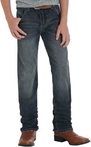 Wrangler Boys' Retro Slim Fit Straight Leg Jean, Roughhouse in Kuwait
