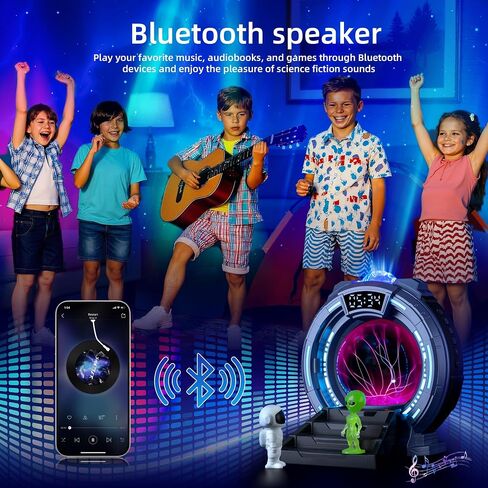 Space Star Galaxy Night Light Aurora Projector,Christmas LED Plasma Light/Clock,Child Bedroom,White Noise/Bluetooth Speaker/Adults/Kids' Room Decor Lamps,Christmas/Birthday Gift(Blue) in Saudi Arabia