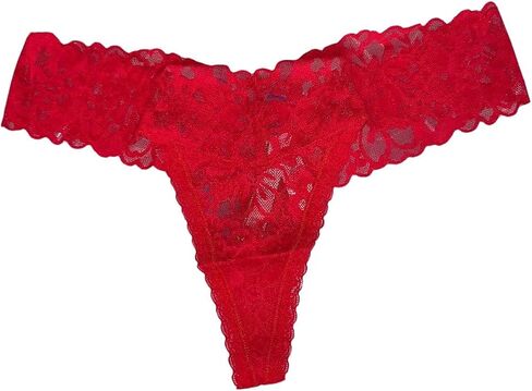 Victoria's Secret All Over Lace Thong Panty Color Red New in Saudi Arabia