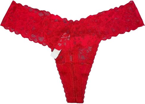 Victoria's Secret All Over Lace Thong Panty Color Red New in Saudi Arabia