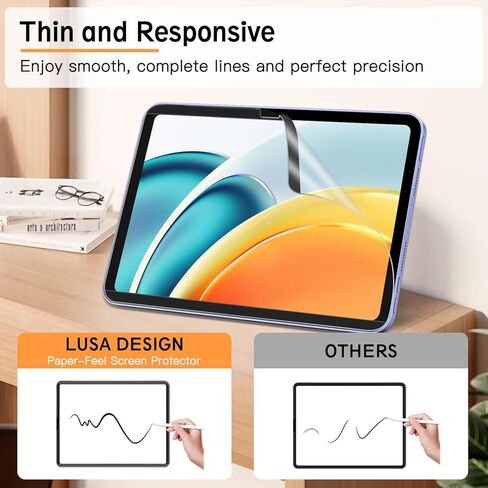 عبوتان من واقي شاشة بملمس الورق لجهاز iPad Pro 13 بوصة (2024)، اكتب وارسم مثل الورق، حماية من الخدش مع صينية سهلة الاستخدام، رفيع وسريع الاستجابة in Kuwait