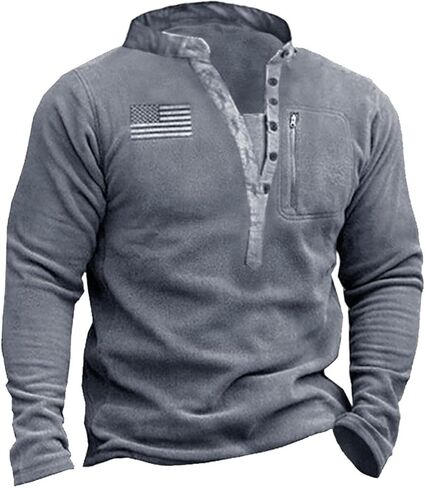 Harglesman Mens Sweece Sweece Sweetshirts Flag American Pullover الوطنية التكتيكية in Kuwait