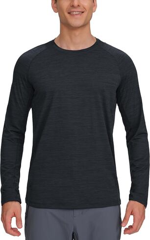 Pioneer Camp Men's Long Sleeve Shirt Quick Dry Moisture Wicking Workout Tee Shirts Lightweight Athletic Tshirts Running Gym in Saudi Arabia