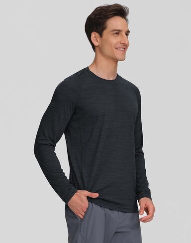 Pioneer Camp Men's Long Sleeve Shirt Quick Dry Moisture Wicking Workout Tee Shirts Lightweight Athletic Tshirts Running Gym in Saudi Arabia