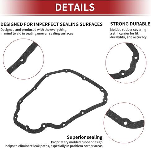 ACROPIX Car Oil Pan Gasket Car Transmission Oil Pan Gasket Engine Oil Pan Gasket Seal No.11110JA01E for Nissan Altima 2008-2013 Good Sealing 1 Pcs in Saudi Arabia