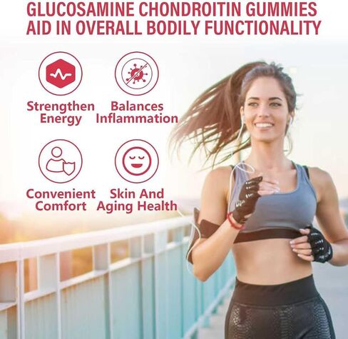 2 Packs 3000MG Glucosamine Chondroitin Gummies - Extra Strength Joint Health & MSM Elderberry Natural Joint Support Supplement, Flexibility, Antioxidant Immune Support for Adults, 120 Gummies in Saudi Arabia